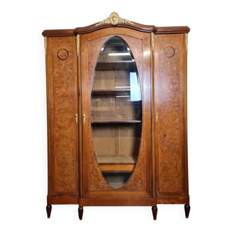 Louis XVI Style Library Cabinet In Marquetry