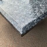 80s granite coffee table