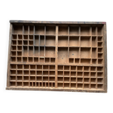Antique wooden printing cabinet