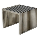 Table d'appoint Eichholtz Carlisle en acier inoxydable poli