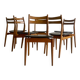 Set of 6 vintage Scandinavian chairs