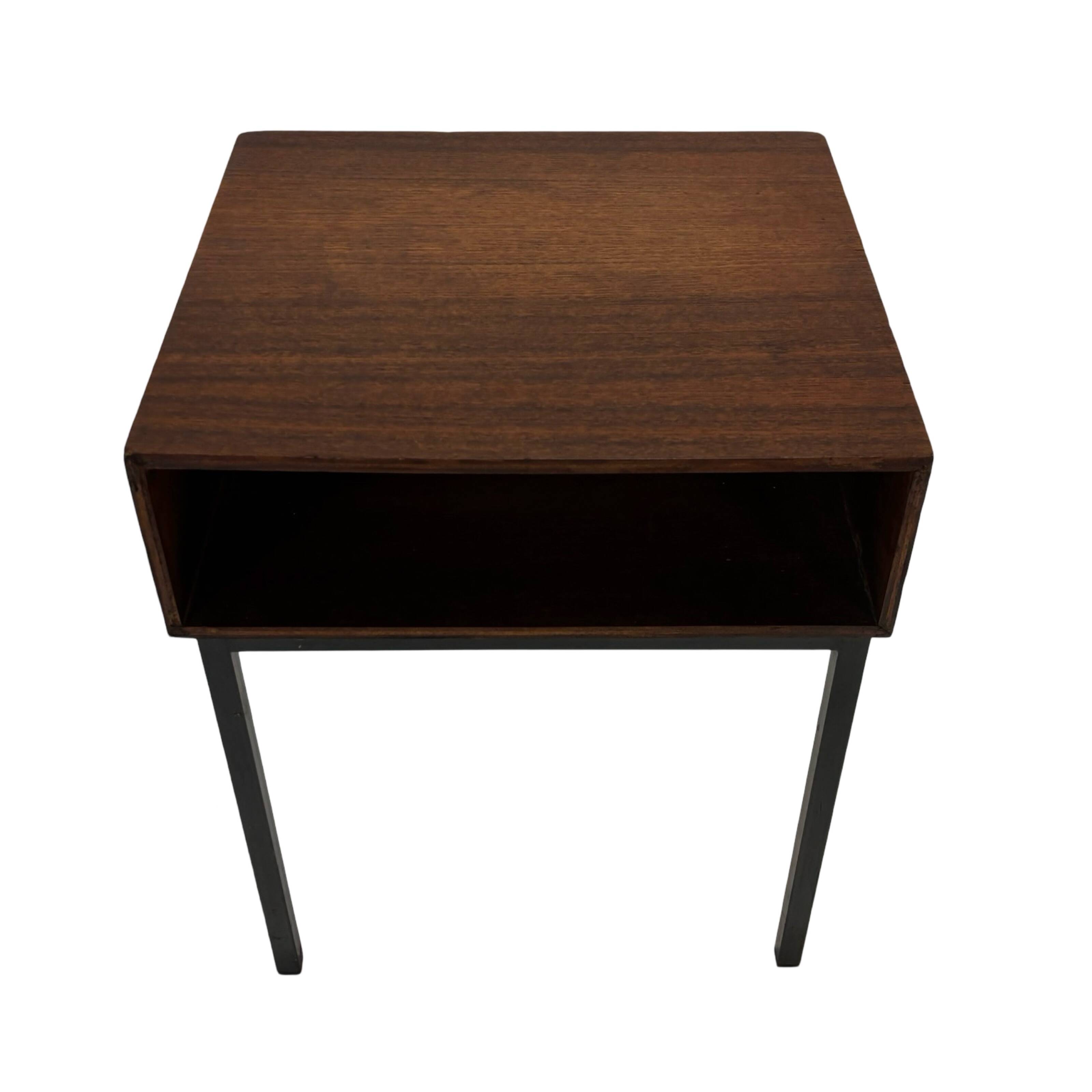 Vintage Pastoe bedside table side table 1960s teak veneer