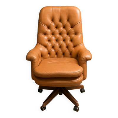 Fauteuil capitonné Poltrona Frau circé 1990