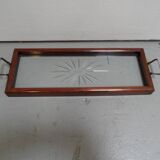Vintage tray with glass