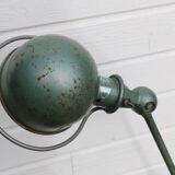 JIELDE 2-arm green lamp, 1960s square foot