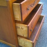 Art Deco dresser gilded oak france 1940