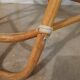 Rattan high chair, bamboo
