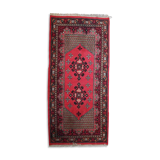 Algerian vintage carpet berber handmade 101cm x 215cm 1970s, 1c404