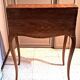 Small 19th century Napoleon III style secretary with folding top and marquetry