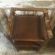 Shelf on rattan legs, 60-70s