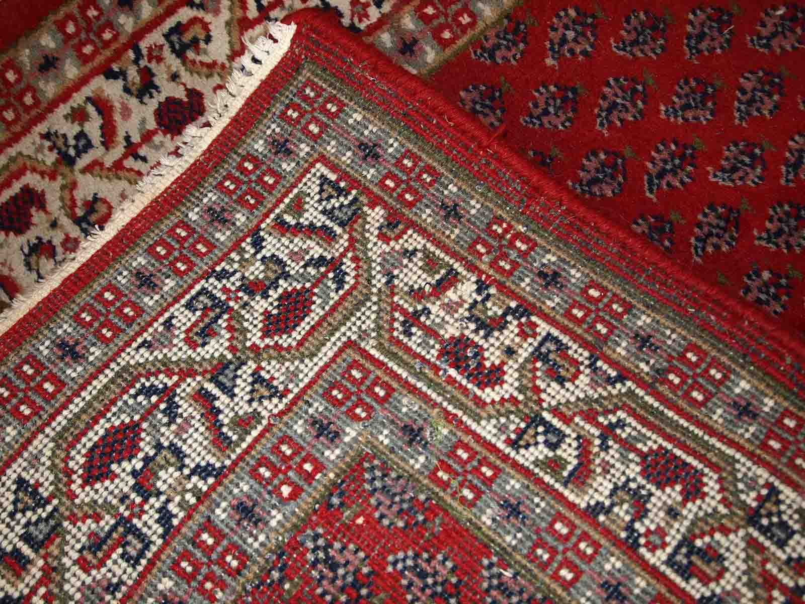 Vintage persian carpet seraband handmade 93cm x 162cm 1970s, 1c767