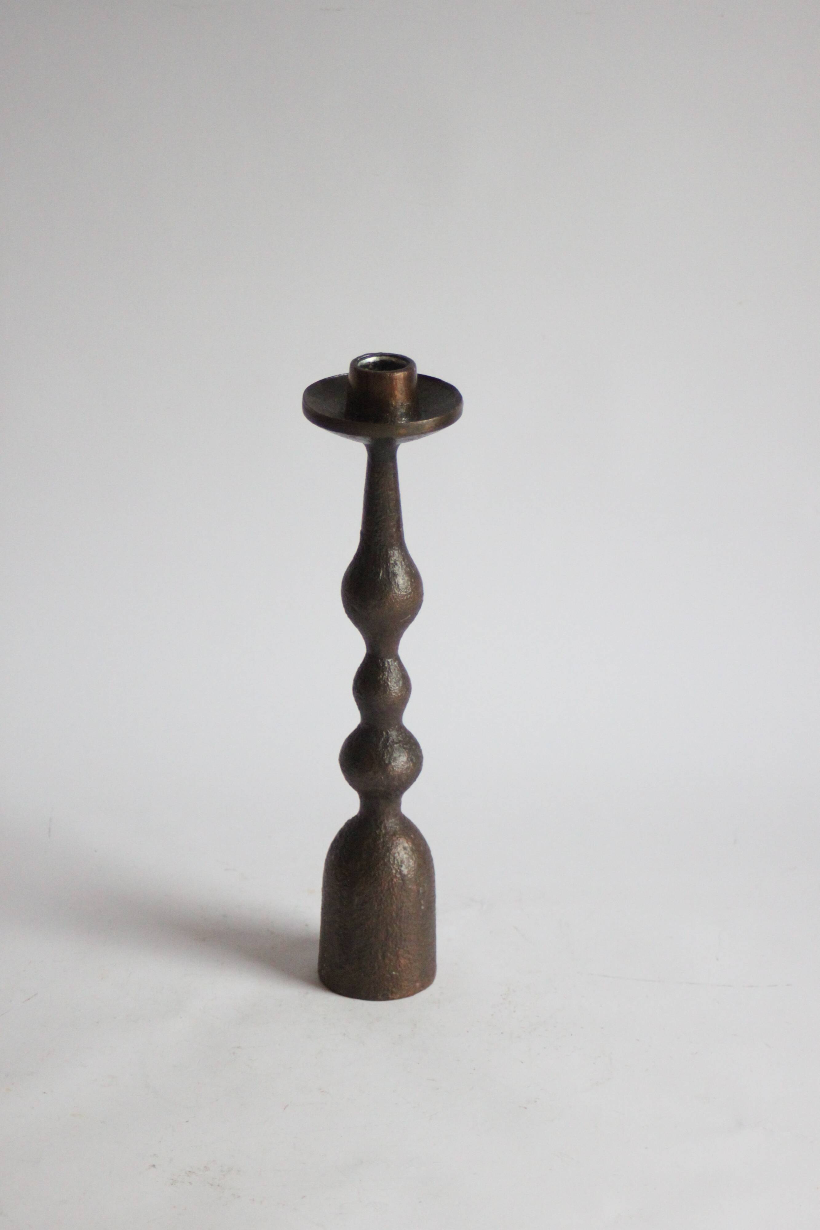 Brutalist candle stick, 1970s