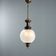 Vintage glass and brass pendant, Italy, 1950s