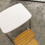 Stepladder stool 3 steps formica 1970