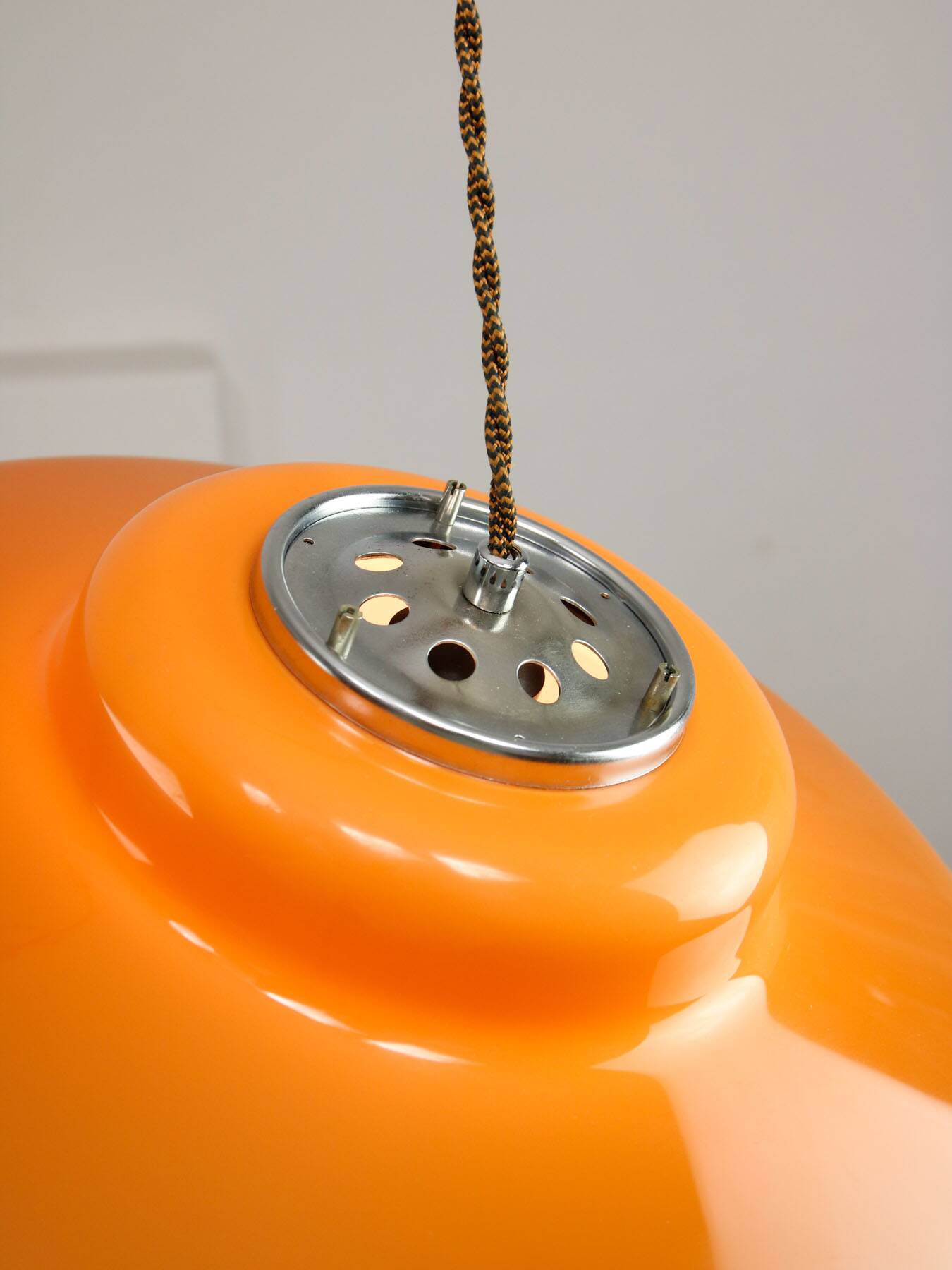 Space Age Brown Pendant from Guzzini, 1970s