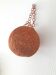 Suspension boule rotin orange Vintage année 70
