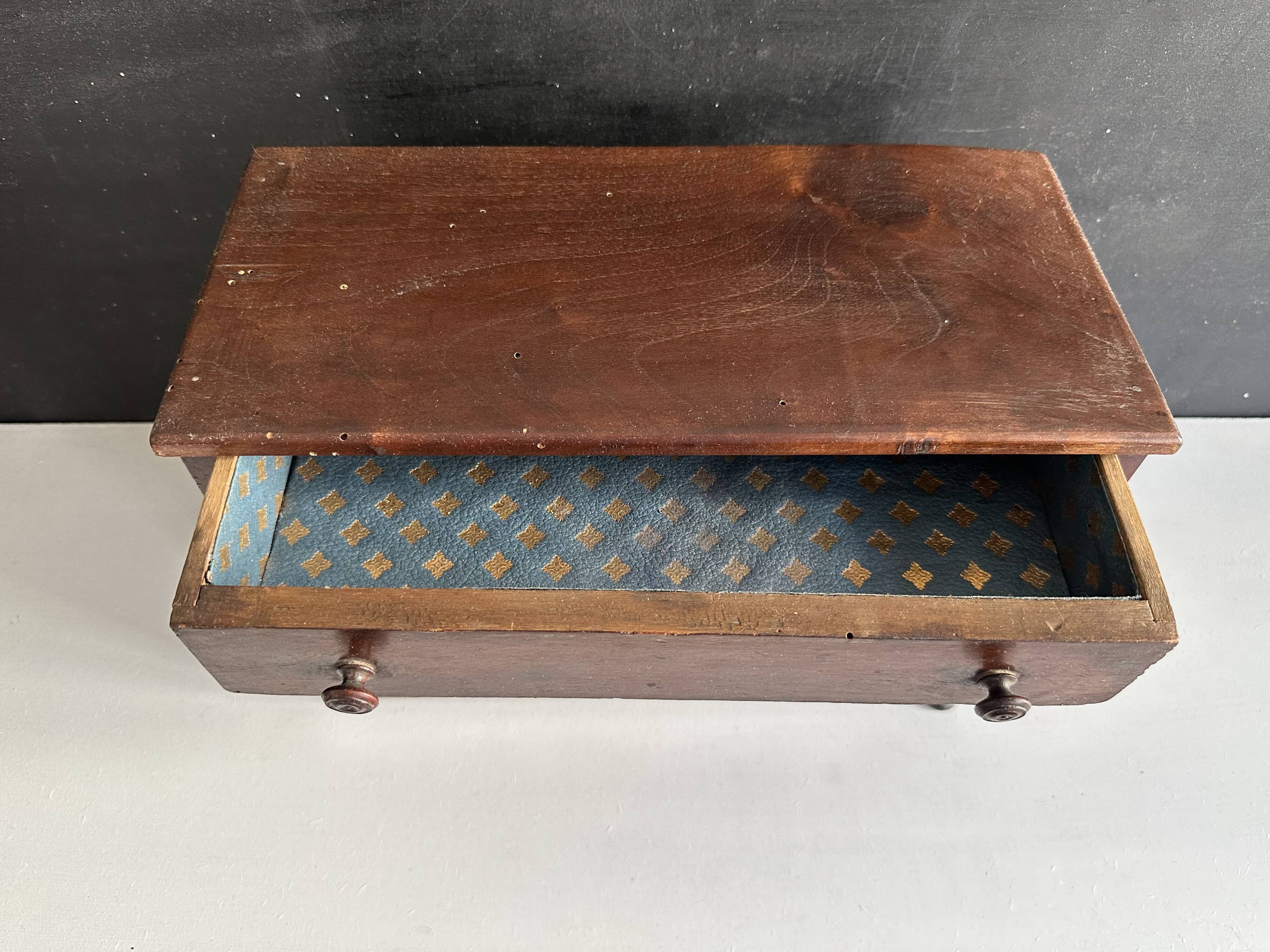 Miniature wooden master cabinet, 19th century