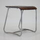 1930s chrome bauhaus stool ,czechoslovakia