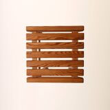 1960s Scandinavian pine slatted stool