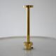 Vintage Scandinavian Brass and Fabric Floor Lamp