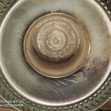 Pair of English silver-plated candlesticks