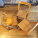 3 chaises pliantes italiennes vintage