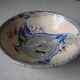 Old small bowl in enamelled terracotta, old earthenware