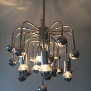 Space age sixties design sputnik hanging lamp, 1960’s