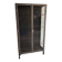 Vintage two-door metal medical display case