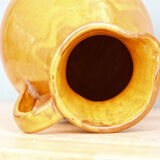Signed glazed terracotta pitcher