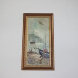 Paintings, oil on canvas, Moretti, 1970, set of 3