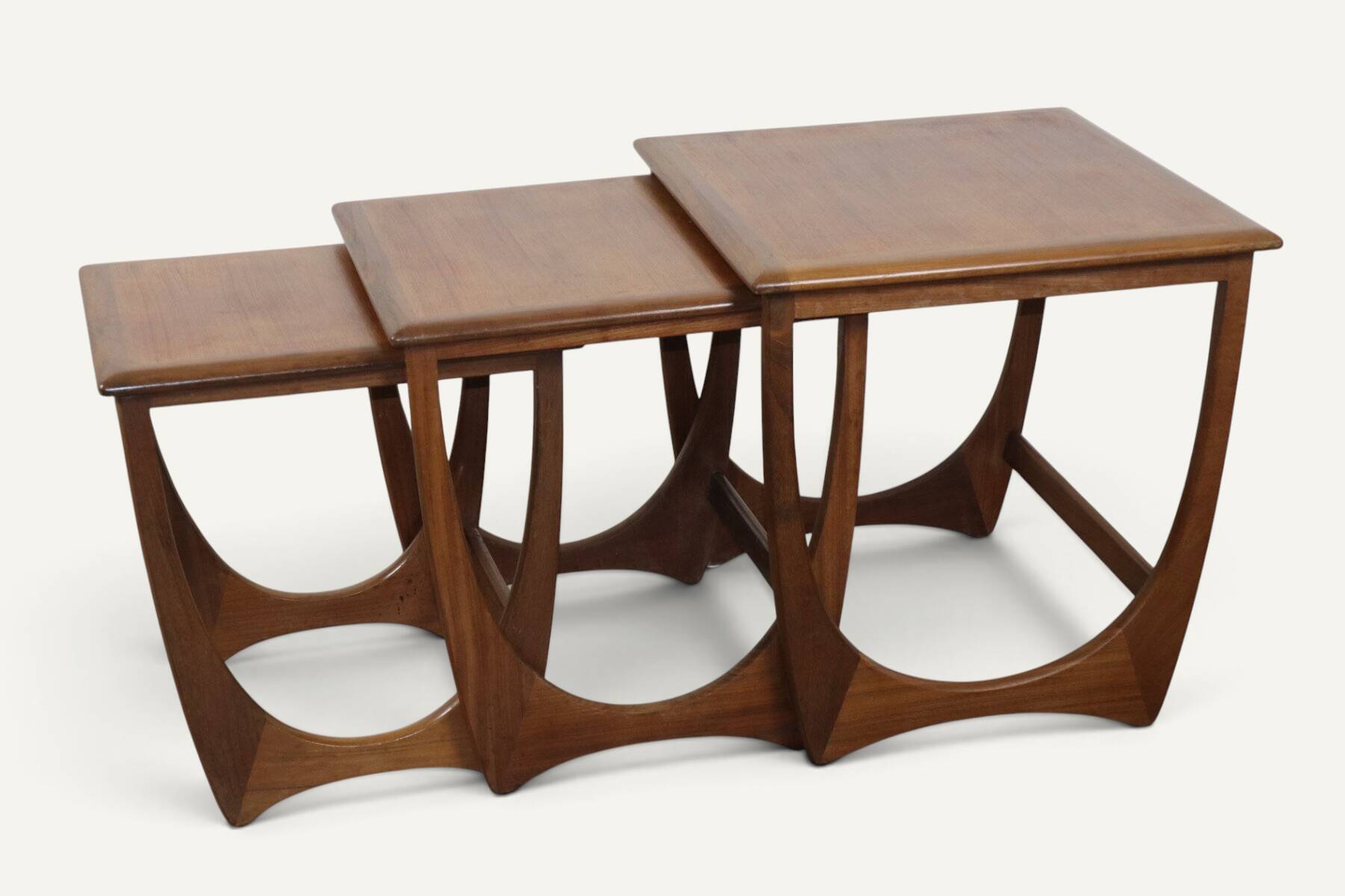 G-Plan teak nesting tables, 1960s.