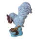 Pottery rooster figurine, rooster statuette, vintage country house decoration