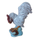 Pottery rooster figurine, rooster statuette, vintage country house decoration