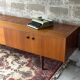 Vintage Scandinavian low sideboard in teak, 1970.