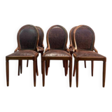 Set of 6 Art Deco style chairs