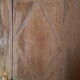 Old door eighteenth coffered fittings