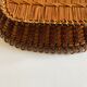 19th-century wicker basket embroidered by folk artisans.