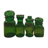 Set of 4 glass jars