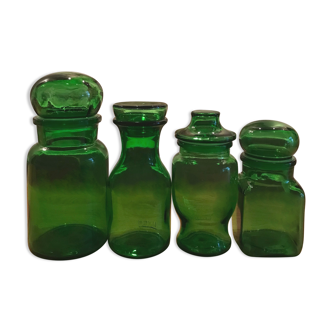 Set of 4 glass jars
