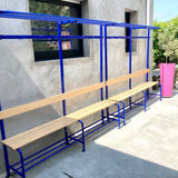School bench locker rooms