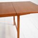 Scandinavian extendable teak and oak dining table 1960s