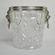 Lion head champagne bucket and its stand 20th century