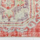 Tapis rouge & beige vintage coureur 82x269cm