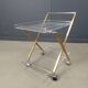 Vintage lucite and brass trolley, 1970s