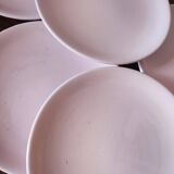 6 pink earthenware plates by Niderwiller