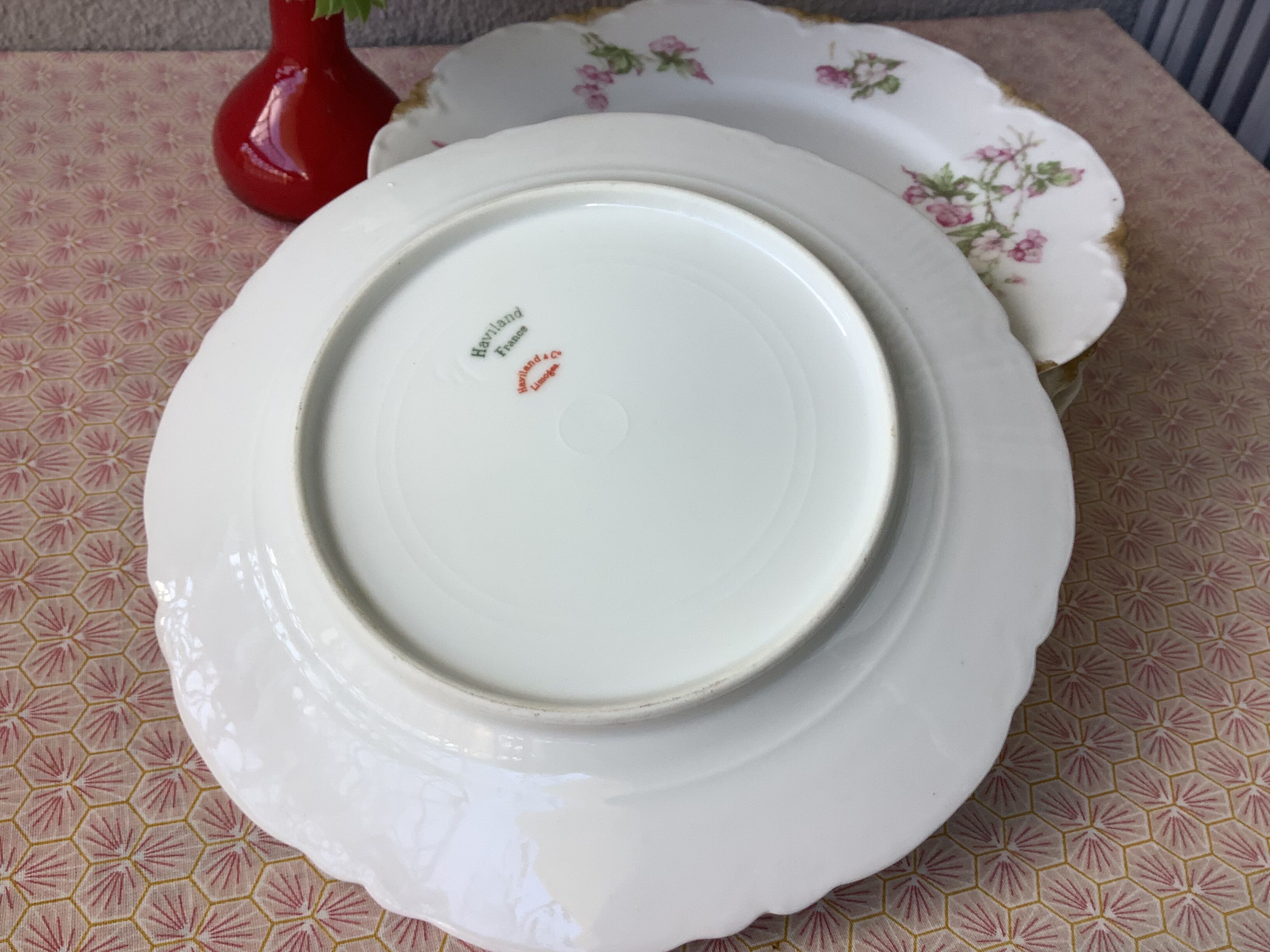 Plates Haviland Limoges 1900 - floral decoration liberty