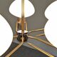 Space age chandelier with 5 lights from the 60s/70s