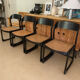 Set of 4 Baumann sled chairs with caning.