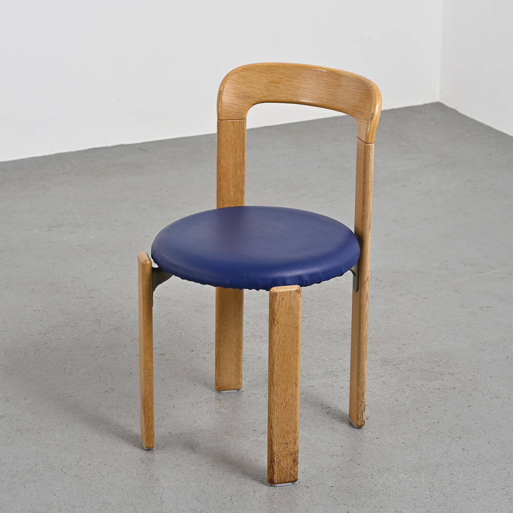 Suite de 4 chaises par Bruno Rey, Dietiker Switzerland